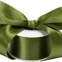 Green Ribbon for Gift Wrapping Moss Green Satin Ribbon 2 Inch Dark Green Ribbon for Crafts Green Christmas Ribbon Holiday Decorations - 25Yards