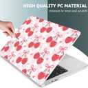 Mektron for 2026 MacBook Air 13-inch M5 Laptop Case A3449 with 13.6-inch Liquid Retina Display Fits 2025 A3240 M4 2024 A3113 M3 2023 A2681 M2 Printed Shell for MacBook Air 13.6", Cherries Bows C353