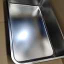 Kirecoo Stainless Steel Cat Litter Box XL- Metal High Sided Cat Pan, Large Stainless Steel Box, Indoor Litter Tray, Non Stick, No Smell, Easy to Clean, Pet Toilet Supplies for Kitten, Kitty, Rabbit