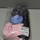 Huukeay 4 Pack Women's Maternity Shirts, Crew Neck Maternity Top Short Sleeve Casual Cotton Tee Side Ruched Pregnancy Clothes (Medium, Black, Pink, Light Blue, Dark Gray)