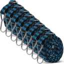 8 pcs Adjustable Bungees Cords, Bungee Cords with Hooks Heavy Duty, Flat Elastic Rubber Bungee Straps with 80 Inch for Camping, Securing Tarps, Moving Cargo, Camps, Tarps