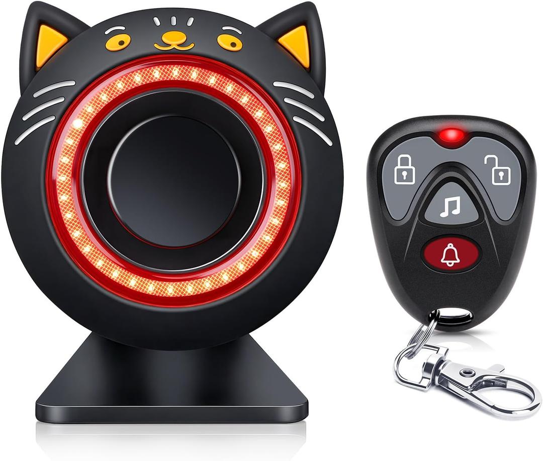 Electop 120dB Car Alarm System with Motion Sensor & Sound, Car Security System Anti-Theft Device Car Alarm with Wireless Remote & Led Light for Cars, Trucks, Suvs