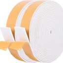 Self-Adhesive Weatherstrip 1in x 1/8in x 33Ft High Density Foam Insulation Strips with Strong Adhesive for Door and Window Sound Isolation