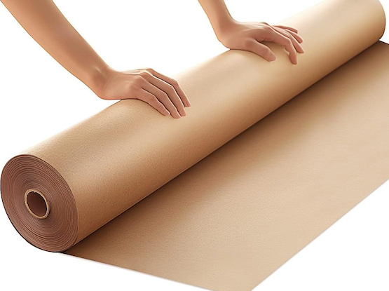 PerkHomy 36" x 1,440" (120') Brown Kraft Paper Roll for Craft Bulletin Board Paper Art Table Covering Crafting Gift Wrapping Bouquet Packing Parcel 70GSM 50LB (Brown, 36" x 120')
