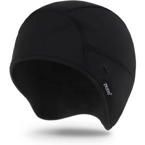 Zylioo 2XL/XL/L/M/S Fleece Skull Cap, Thermal Ski Hats, Cycling Helmet Liner, Winter Athletic Beanie Hat for Men Women