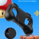 2 x TRANSNOVO Hand Grips for Switch 2Wear-Resistant Switch Accessories Controller Grips for JoyCon2 Pack Comfort Handles (Black)