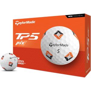 TaylorMade Golf TP5 One Dozen (White/Black/Orange)