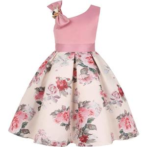 COMISARA 2-9T Girls Flower Dresses Pageant Party Prom Easter Ball Gown Dresses (Pink, 5-6 Years)