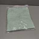 BETTE BOUTIK Women's Long Short Sleeve Tops 2025 Dressy Casual Button Hollow Out Lace Embroidered Blouses Shirts (Large, Light Green)