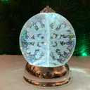 Christmas Lighted Snow Globe 6.5 Spinning Snowflake LED Water Globe by MOMENTS IN TIME  Battery Operated Acrylic Christmas Decoration for Mantel or Tabletop Display