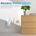 2026 WiFi Extender Signal Booster, New Gen Internet Booster for Home, 4X Faster, Covers up to 10,000 sq.ft, Wi-Fi Repeater with Ethernet Port, Wireless Long Range Amplifier, Easy Setup (White)