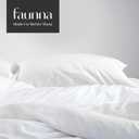 FAUNNA 600TC 100% Cotton Pillow Protectors, Queen Size (20x30), 2 Pack, Oeko-TEX Certified, Hotel Grade Pillow Cover with Silent Zipper, Zip Up Pillow Cases, White