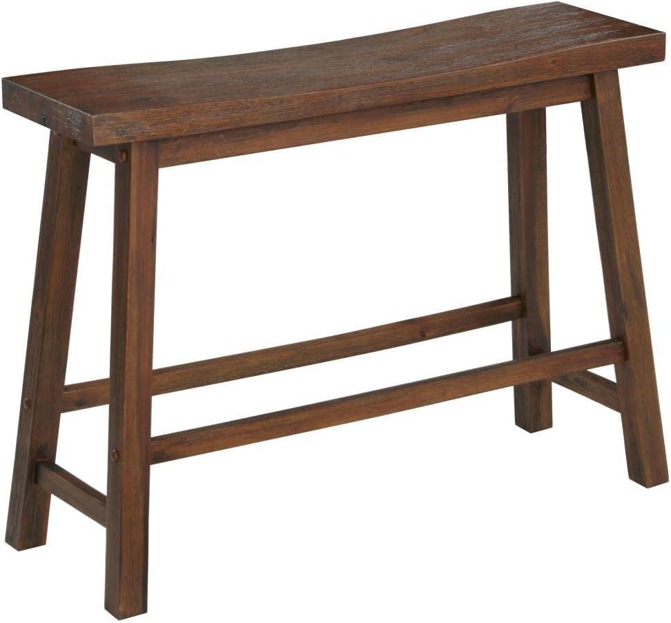 Boraam Sonoma Bench, 9"D x 33"W x 24"H, Chestnut