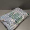 Laura Ashley - Bath Towels, Absorbent & Fade Resistant Cotton Towels, Dorm Essentials (Ginny Blue, 3-Piece)