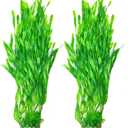 25.98 Inch Tall Aquarium Plants 2 Pcs Fish Tank Plants PlasticLarge Lifelike Artificial Fish Tank Decorations, Durable & Safe for Freshwater/Saltwater Aquariums (Green (Style B))