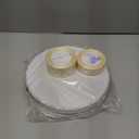 12 Pack 10 inch Cake Drum Round 3mm Thick Silver Cake Board with 2 Roll 1.6/1 in Satin Ribbon Sturdy Greaseproof Wooden Base for Wedding Birthday Party Multi Tiered Bakery Display (Silver)