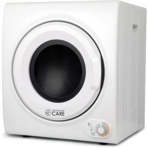 3.5 Cu. Ft. Portable Dryer, 120V Electric Dryer for Clothes, Holds Up To 13.2 lbs. or 6 kg. of Laundry, Stainless Steel Drum, 1500 Watts, White