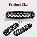 7PCS Car Grill Inserts, Black Front Mesh Grille Cover Guard Clip, Clip-on Grille Front Mesh Grille Inserts Fit for 2007-2017 Jeep Wrangler JK JKU Unlimited Sport Freedom Rubicon Sahara