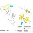 10L0L Secondary Driven Clutch Belt Kit for Yamaha G2 G8 G9 G11 G14 G16 G20 G21 G22 G28 Golf Cart 1985-2007, Replace JN6-G6270-00 JN6-G6271-02 J55-G6270-01