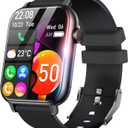 Smart Watch for Men Women 1.96" HD Screen Smartwatch Answer/Make Calls 100+ Sport Modes IP68 Waterproof Fitness Tracker with Step Counter,Sleep & Heart Rate Monitor for Android iOS Phones