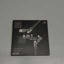 SHEZI 4-in-1 [Upgraded] USB C Cable 10FT Compatible with Lightning Cable 90 Degree, Long Fast Charging Flat Nylon Braided for iPhone 16/15 Charger Cord, Multi Charging Combo with L/USB C/USB A Ports (Grey)