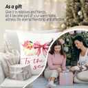 Pink Christmas Pillow Covers 18x18, Girly Christmas Decor, Coquette Glitter Pink Bow Xmas Tree Santa Decorative Throw Pillow Covers for Girls Bedroom Living Room Home (Color 01)