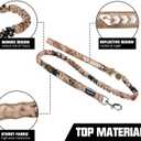 AUROTH Heavy Duty Dog Leash - Bungee, No Pull for Shock Absorption, Desert Camo for Medium Large Breeds, 6FT, 2 Padded Handles