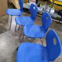 Correll CSC 14" Classic Metal/Plastic Stacking Student Chair - Blue (Set of 4)