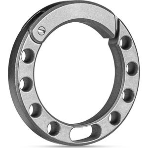 Titanium Round Keychain Carabiner Clip,Quick Release Keychain for Men, Key Chain Clip with Key Rings Matte Titanium Round Keychain Carabiner Clip,Quick Release Keychain for Men, Key Chain Clip with Key Rings Matte