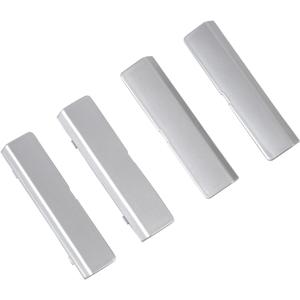 L2R for Toyota Highlander (2020-2024) Roof Rack Rails End Cap Leg Cover Protector Shell Plastic Car Exterior Accessories 4PCS Only Fit OEM Roof Racks (Silver)