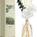 COCORRNA Reed Diffuser - Eucalyptus & Moss Scent, 6.76 fl oz Essential Oil with 8 Reed Sticks - Home Fragrance for Bedroom Bathroom Shelf Dcor