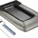 SPEEDWOW Center Console Lid Replacement Kit Fit for 2001-2007 Silverado, Avalanche, Suburban, Sierra, Yukon OEM:19127364, 19127365, 19127366, 924-811 (Light Gray)
