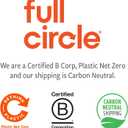 Full Circle Bottle Service - Refillable Glass Spray Bottle for Cleaning - Versatile Stream & Mist Options, Bamboo, Silicone Boot - Ideal for Non-Toxic Solutions & Plant Care, 16oz, Gray