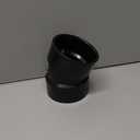 NIBCO Fig No C5808, 3 in. ABS DWV 22-1/2 Degree Elbow Hub, Solvent Weld