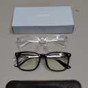 livho High Tech Blue Light Glasses - Advanced up to 99% Blue Light Blocking Computer Glasses - Screen Fatigue & UV Protection (*B11 Light Black X 2)