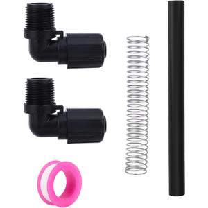 lasuroa 5pcs Pool Chlorinator Parts Compatible with Pentair Rainbow, Includes R172272 1/2" NPT 90-Degree Tube Fitting, R172091 5/8" OD Feeder Tube & R171097 Support Spring for Pentair 320/322