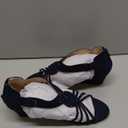 PIZZ ANNU Women's Diana Low Wedge Sandals Sparkly Rhinestone Open Toe Fashion Dress Shoes for Woman Lady in Bridal Dance Evening (Black, 9)