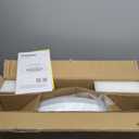 24" Bladeless Ceiling Fan with Light Remote, Low Profile Ceiling Fans with App Control, Smart Modern Ceiling Fans with Lights, 3 Dimmable LED Light for Bedroom, Living Room White