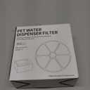Cat Water Fountain Filters, 6 Pieces Triple Filtration System Replacement Filter Fit for 84oz/2.5L Cat Pet Fountain, 6 Filtration System