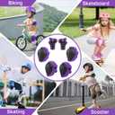 WayEee 6PCS Kids Protective Gear Set, Knee Pads for Kids 3-14 Years Old, Toddler Knee Pads and Elbow Pads, Wrist Guards Set, Skating Cycling Bike Rollerblading Scooter, Upgraded & Durable Material