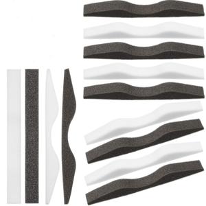 BBTO 50 Pcs Microfiber Memory Foam Nose Bridge Pads Anti Fog Self Adhesive Protection Nose Cushion Sponge Strip Seal