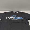 Water Immersion Baptism BAPTIZED; I HAVE DECIDED 2-Cor.5:17 T-Shirt (Small, Black)