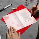 3 x Romantic Valentines Day Cards Gift for Him Her, Valentines Day Card Gifts for Husband Wife Boyfriend Girlfriend, Sweet Valentines Day Cards. (V2529)