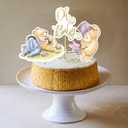 16PCS Classic Winnie Centerpieces - Baby Shower Decorations, Table Toppers on Sticks, Cutouts for Winnie Birthday Party Supplies