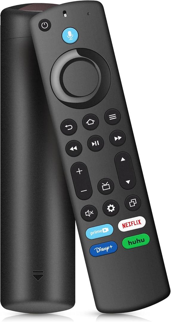 Replacement Voice Remote Control for Fire Series, TV Cube/Stick, Compatible with 4K Max/4K (1st/2nd Gen), (2nd/3rd Gen)/Lite/HD, Fit for Insignia/Toshiba/Pioneer Hisense and TCL Smart TV