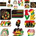 27 Pcs Juneteenth Wooden Hanging Ornaments Black History Month Pendant Slices Tags Decoration Wood Ornament for Tree African American Festival Independence Day Holiday Celebration Supplies, 9 Styles