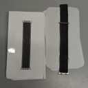 Apple Watch Band - Trail Loop - 49mm - Black/Charcoal - M/L - Natural Titanium Finish