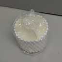 HBlife Makeup Brush Holder 360 Rotating Makeup Brush Organizer with Cover Cosmetic Organizer Dustproof Makeup Brushes Container Spinning Brush Holder for Vanity and Bathroom, Ripple