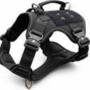 Tuff Pupper Elite Tactical Dog Harness | Dual Control Handles | Front & Back D-Rings | Fully Adjustable | Military Cobra Buckles | Heavy Duty Nylon Vest | Reflective MOLLE Dog Harness for Medium Dogs (M)