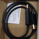 Amazon Basics DisplayPort to HDMI Cable, Uni-Directional, Computer to Screen, Video and Audio, 1080p, 1920x1200, 4K@60Hz, 3 ft, Gold-Plated Plug, Black